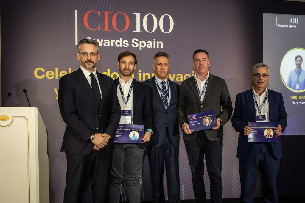 Dimitris Bountolos (Ferrovial), Jordi Roda (Decathlon), Manuel Ávalos (Cognizant), Ángel Blanco (Quirónsalud) y Miguel Ángel Iglesias (Seat & Cupra).