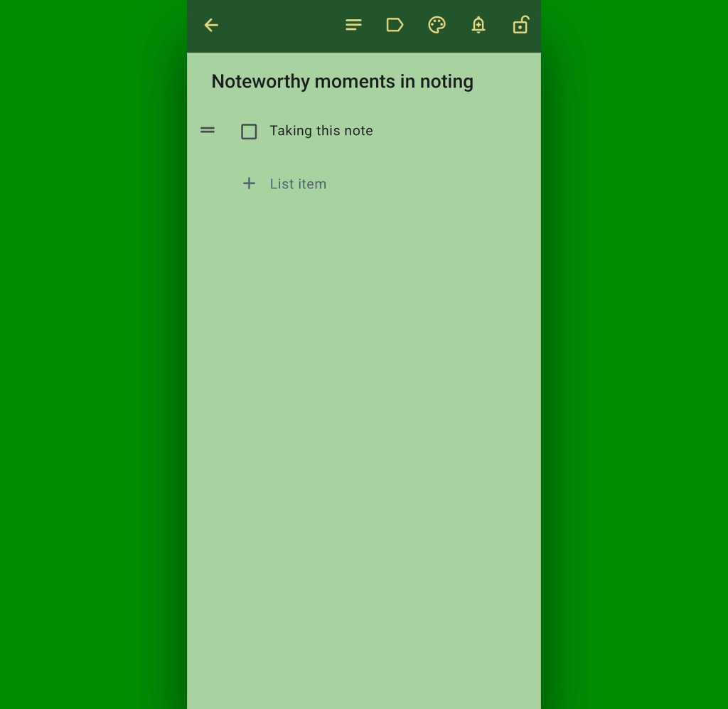 Joonote Android note app: Editor