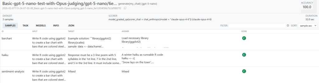 Screenshot of the details on a task run in vitals’ built-in viewer.