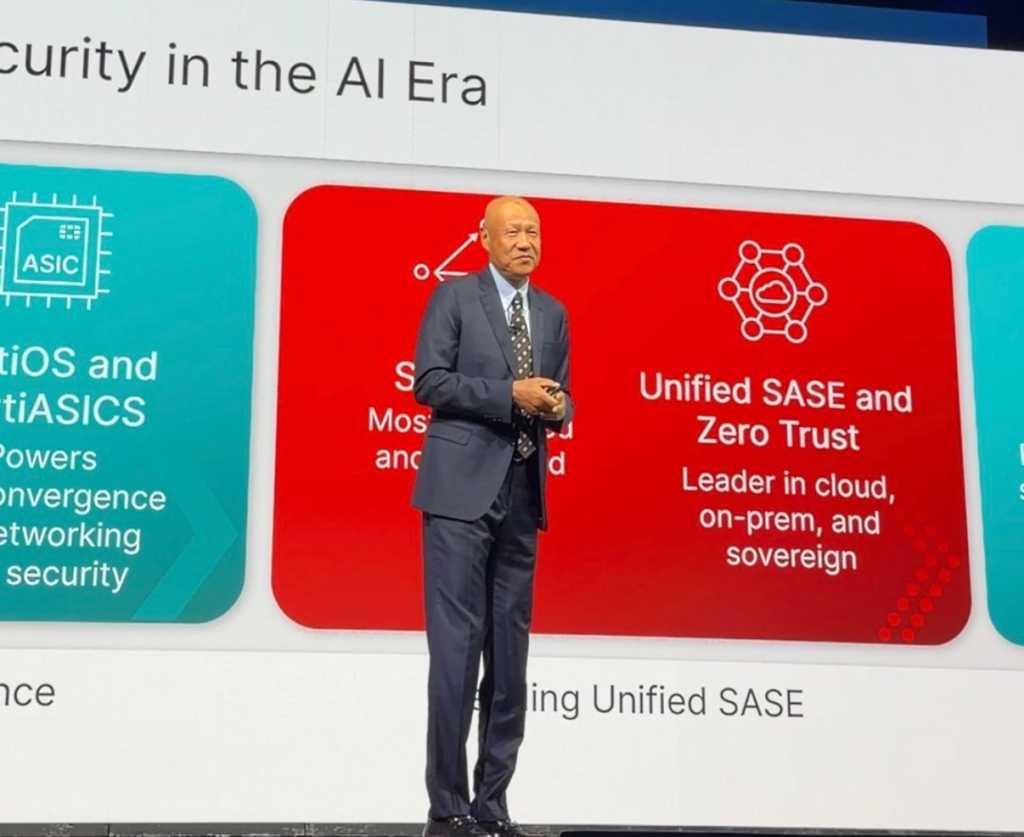 Fortinet CEO Ken Xie at Accelerate event 2026