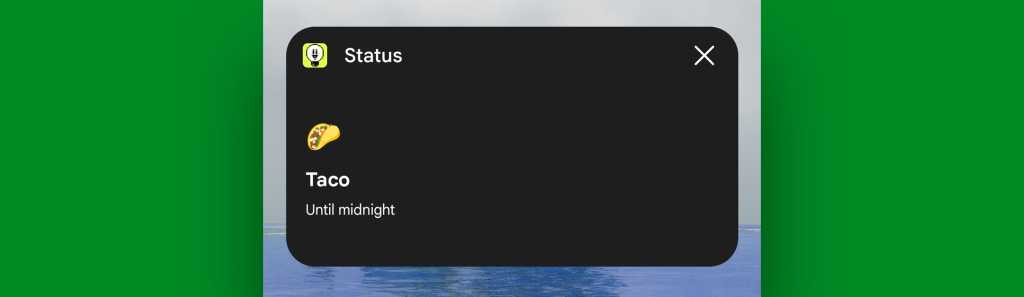 Slack Android widget: See and clear status