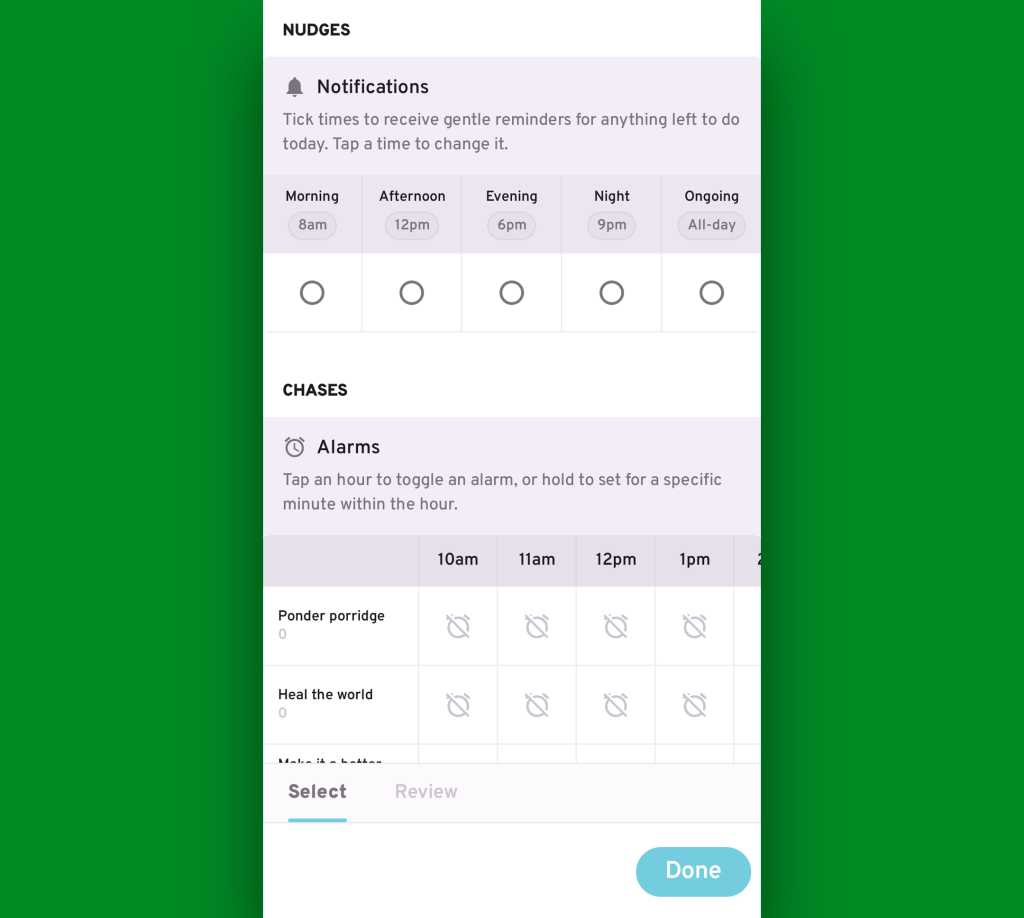 Android reminders app: Ruff Reminders notifications, alarms