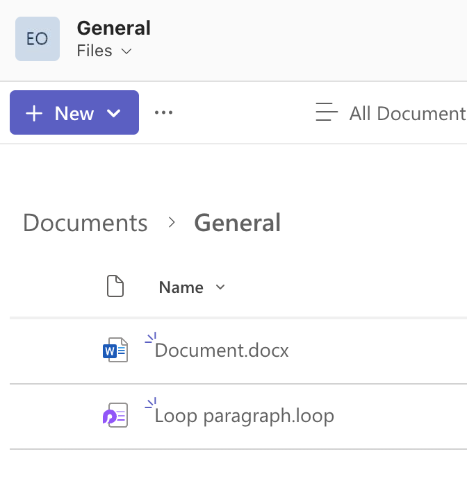 screenshot of files tab in a channel in microsoft teams showing list of docs