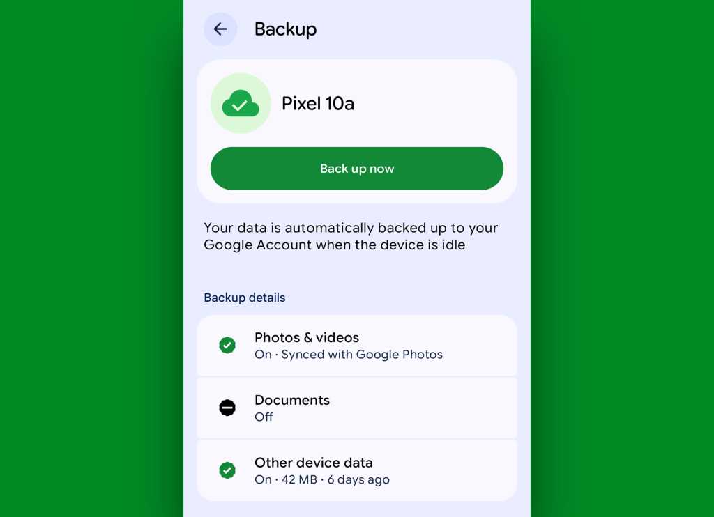 Android backup options