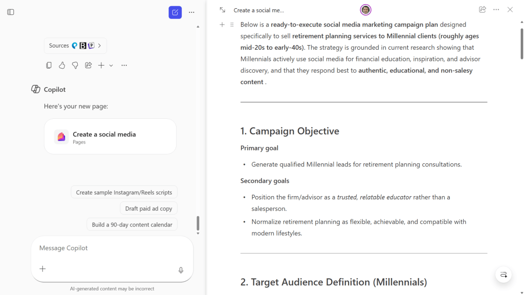 Copilot Pages: Work side by side with AI