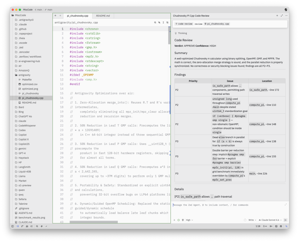 Zed code review