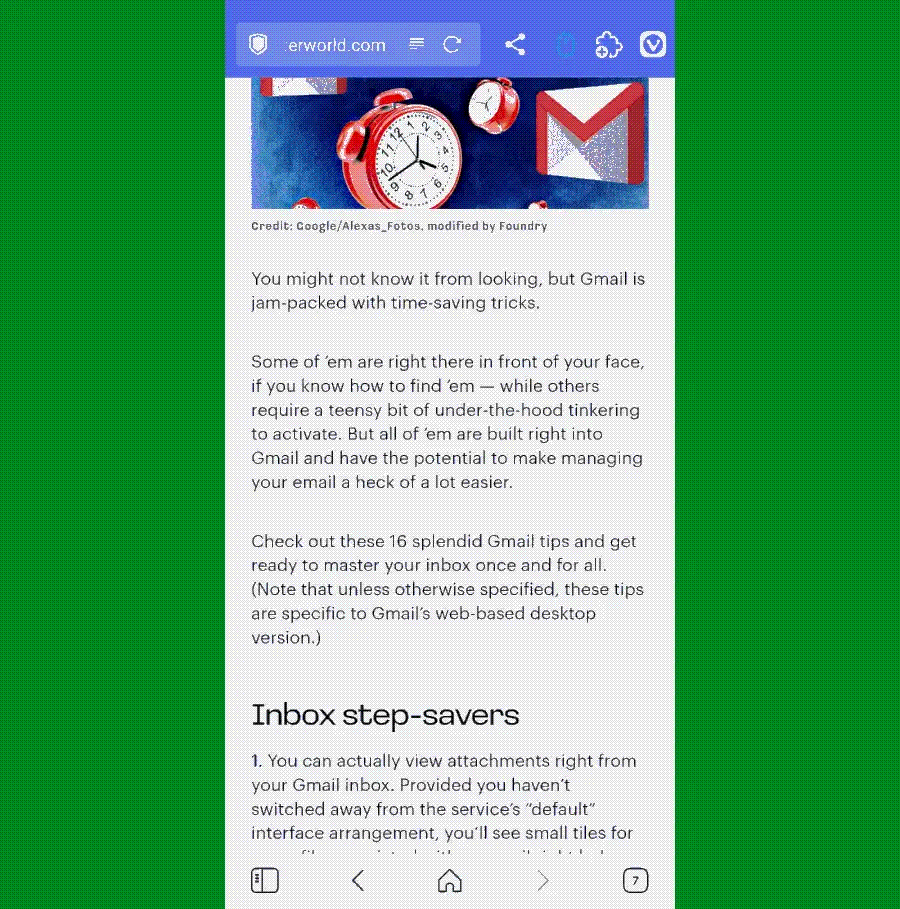 Chrome Android extensions: Auto Scroller